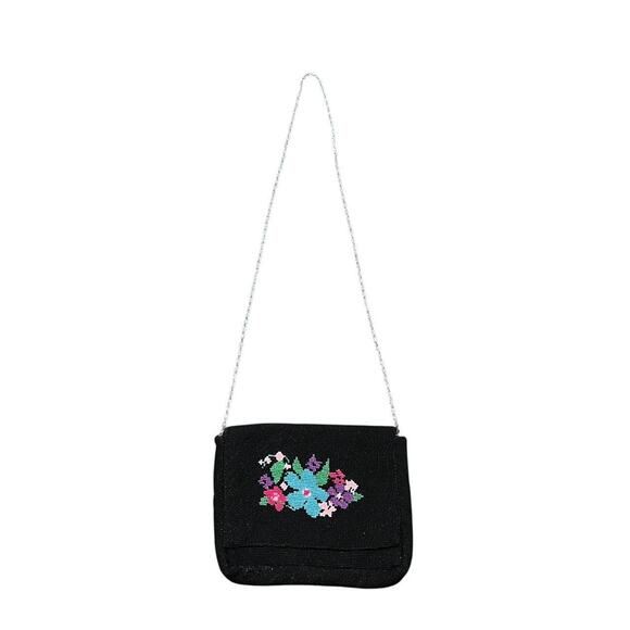 Vintage floral needlepoint bag - Picture 1 of 6